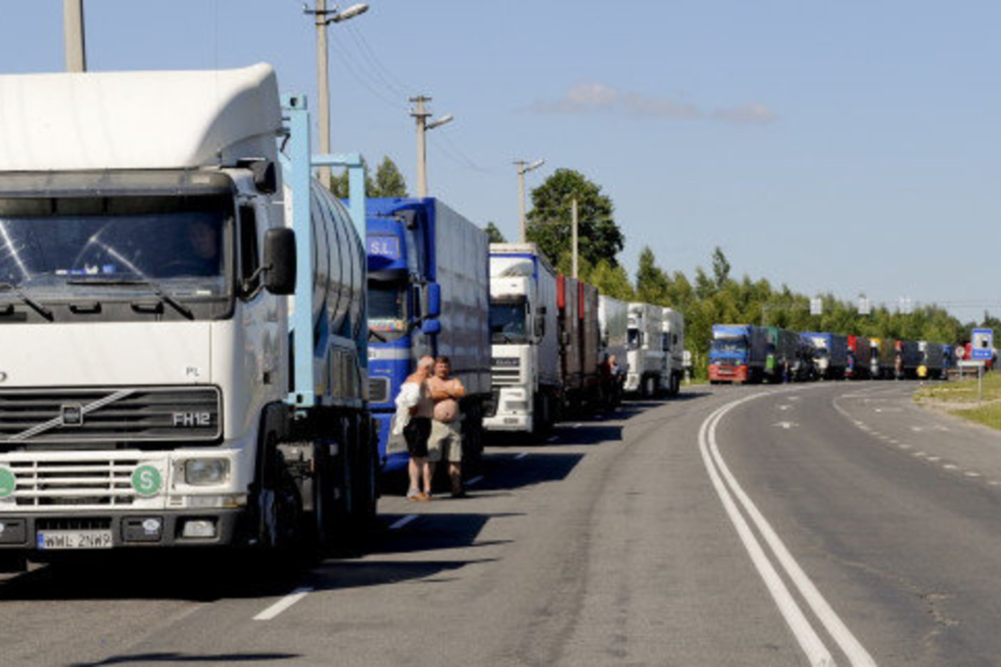 Vilkikų eilės išsirikiavo pasienio su Rusija Kybartų ir Panemunės punktuose.