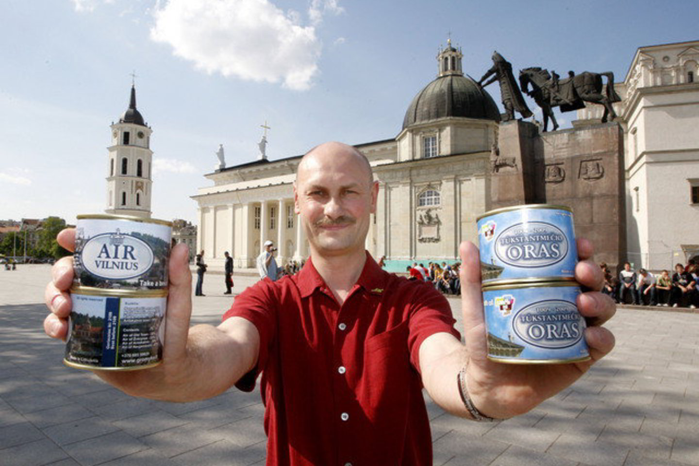 Skardinės su Vilniaus ar Lietuvos oru kaina - 25 litai.