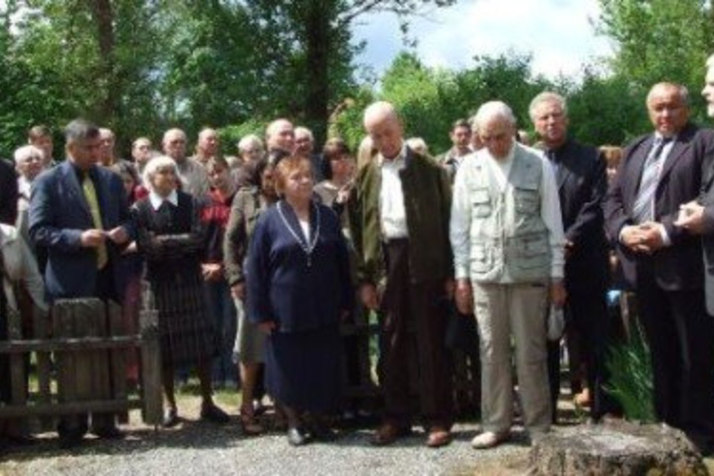 Pirčiupio kaimo tragedijos 65-ųjų metinių minėjimo akimirkos.