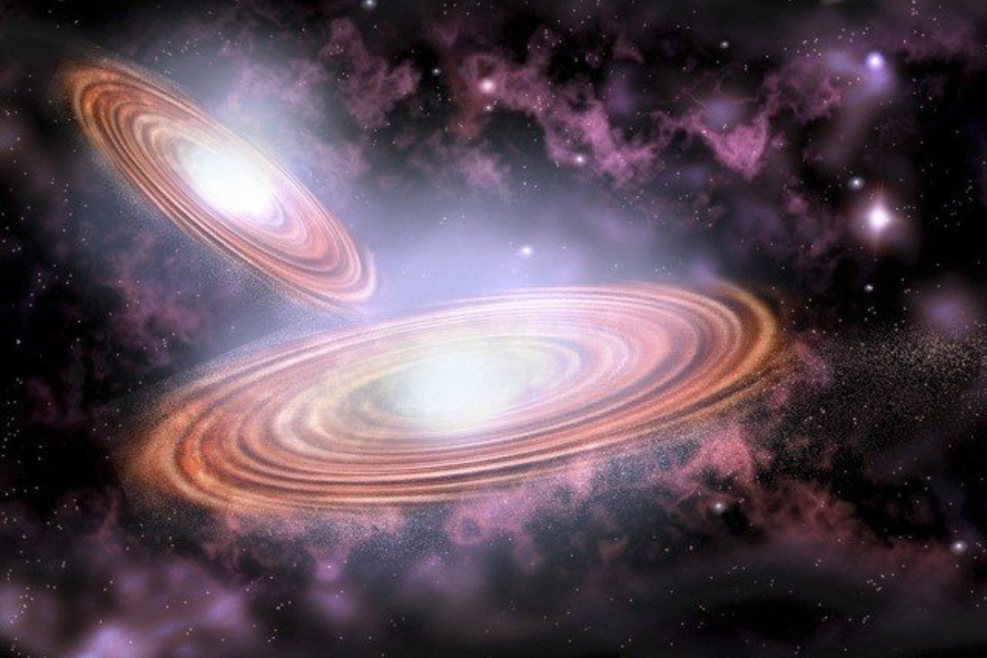 Dėl milžiniškos gravitacijos materialios dalelės krenta į juodasias skyles, iš kurių negali ištrūkti niekas, net šviesa.