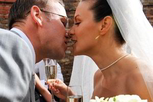 Vilniuje sporto komentatorius L.Kunigėlis vedė buvusią rankininkę (nuotraukos, video)