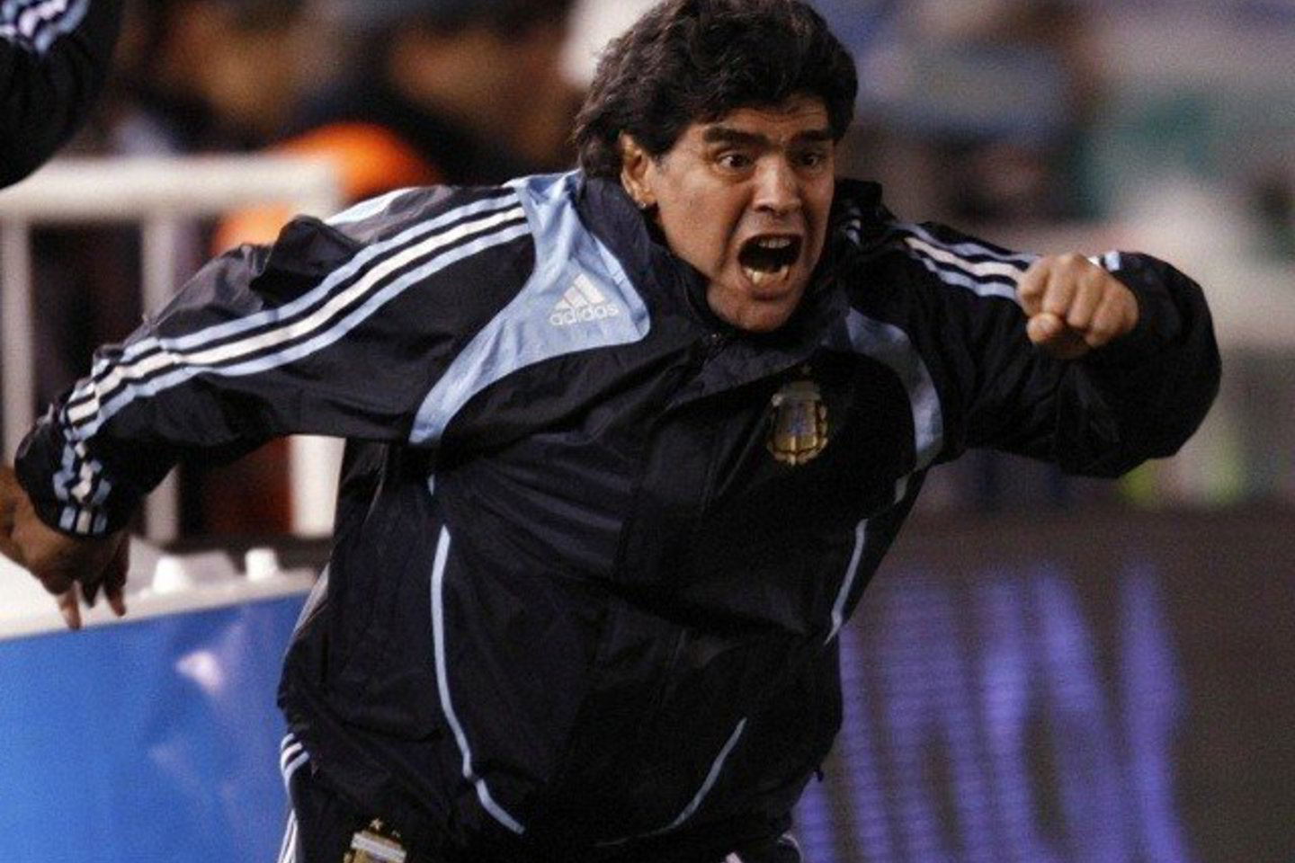 D.Maradona emocingai vadovauja Argentinos futbolininkams.