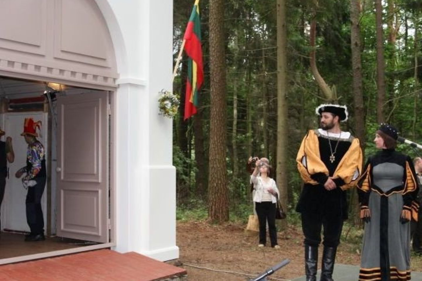 Apie atidarytus Valdovų rūmus paskelbė pats karalius su žmona.