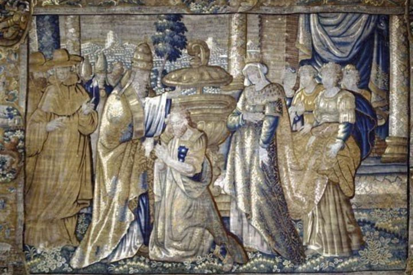 Gobelenai buvo sukurti XVI amžiaus viduryje Briuselyje.