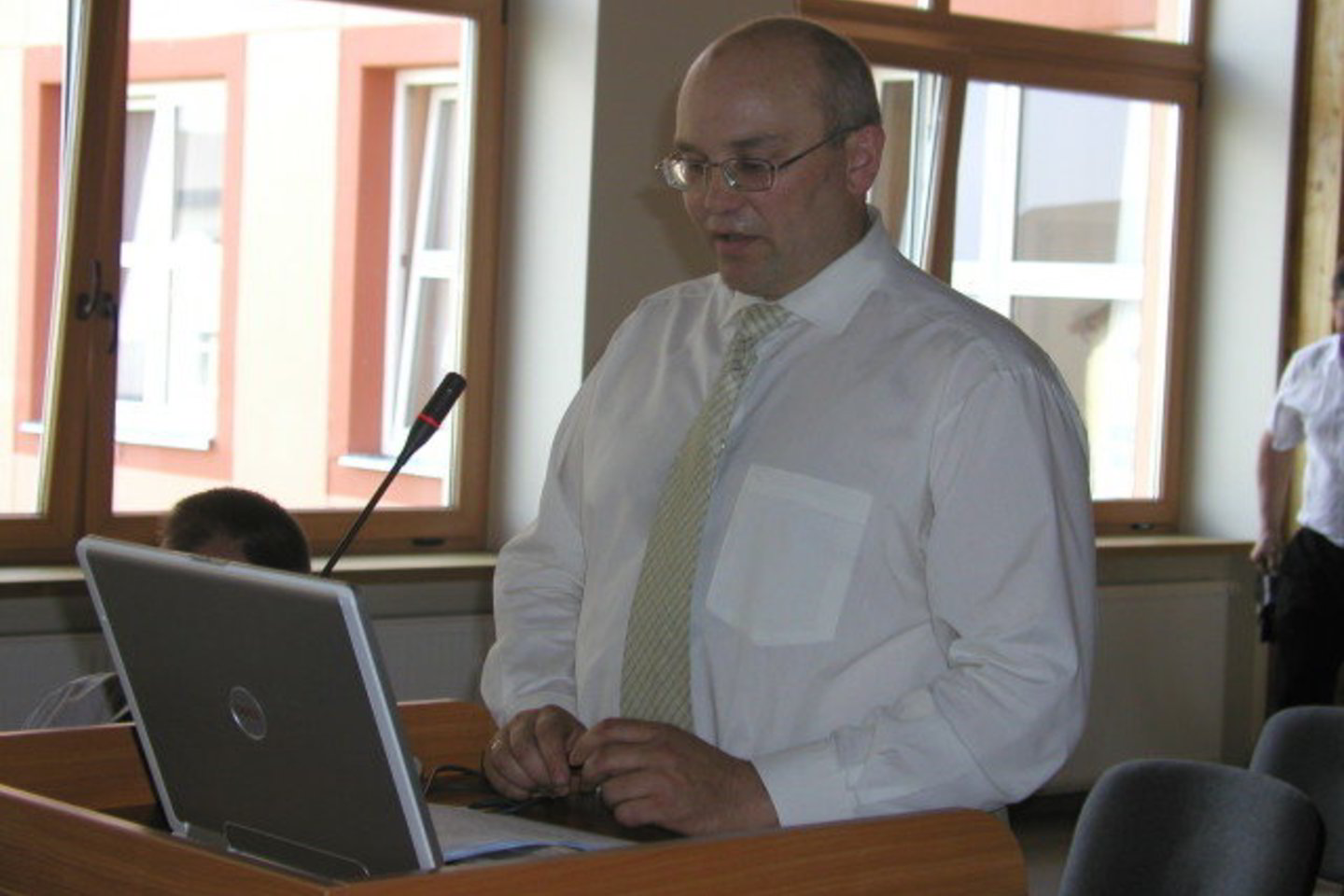 G.Salatka praėjusių metų veiklos ataskaitą pristatė Lazdijų rajono savivaldybės tarybos posėdžio metu.