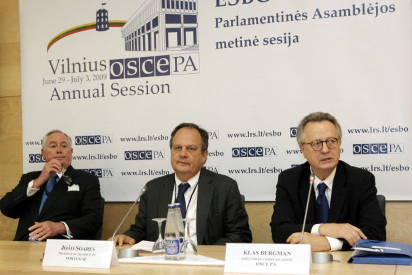 ESBO PA vadovai dėkoja Lietuvai už svetingumą.
