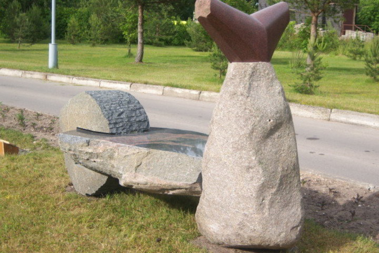 K.Venclovo skulptūra „Su vėjeliu“.