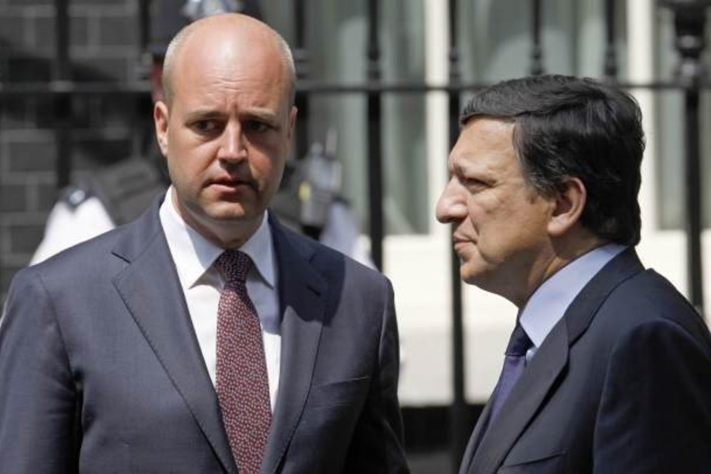 Švedijos premjeras Fredrikas Reinfeldtas ir EK prezidentas Jose Manuelis Barroso derina naujus sprendimus.