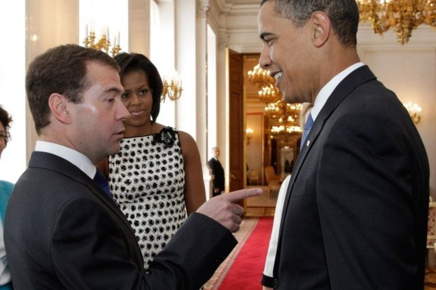 B.Obamos ir D.Medvedevo diskusijų metu vyravo draugiška, rami ir dalykiška atmosfera.