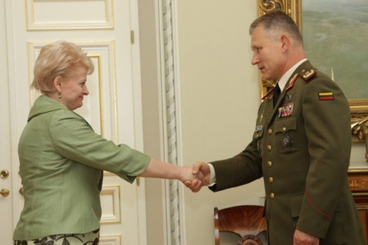 Prezidentė Dalia Grybauskaitė paskyrė Arvydą Pocių kariuomenės vadu.