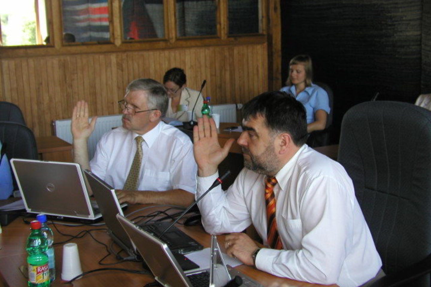 G.Mirijauskas (kairėje) ir A.Margelis.