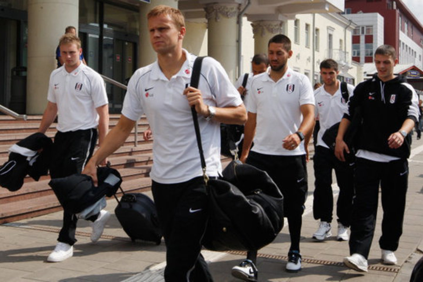 „Fulham“ futbolininkai trečiadienį atvyko į Vilnių.