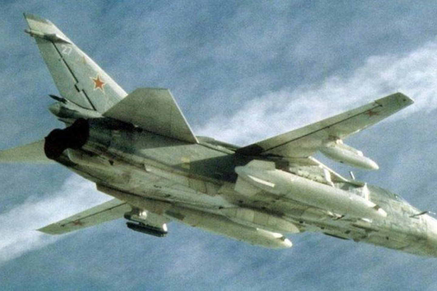 Rusija šiuo metu kliaujasi žvalgybiniais lėktuvais Su-24MR (nuotr.) ir MIG-25RB.