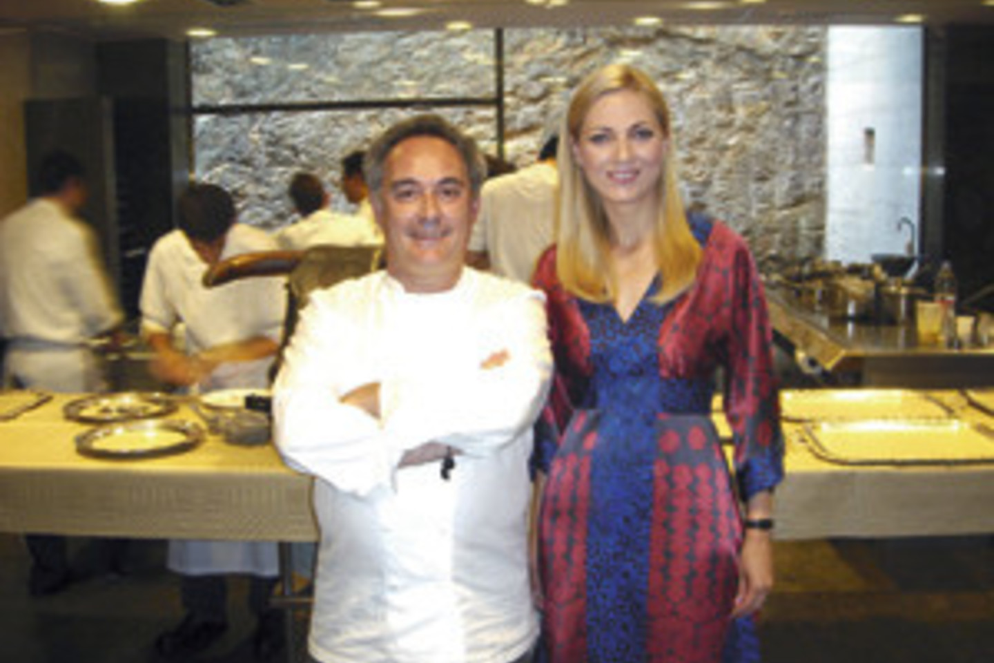 I.Bytautė su "El Bulli" virtuvės vadovu ir restorano bendrasavininkiu Ferranu Adria.