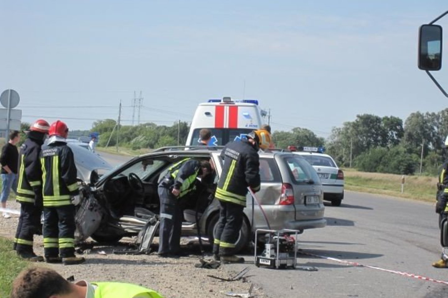 Du automobiliai estiškais numeriais susidūrė Panevėžio pakraštyje.