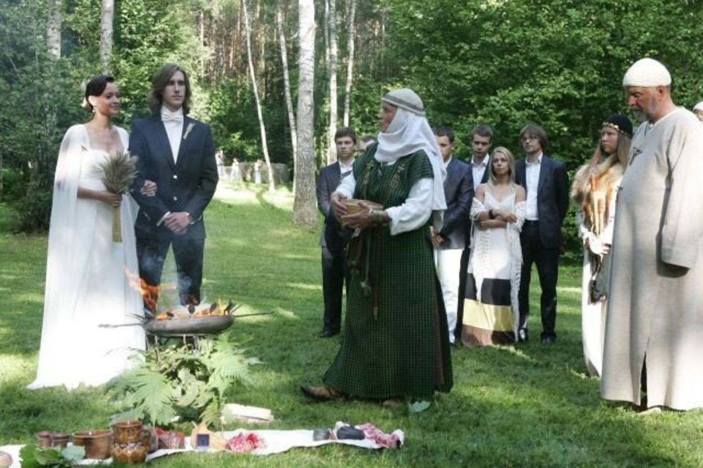 Europos parko lankytojai šeštadienį galėjo tapti garsenybių santuokos žiūrovais.
