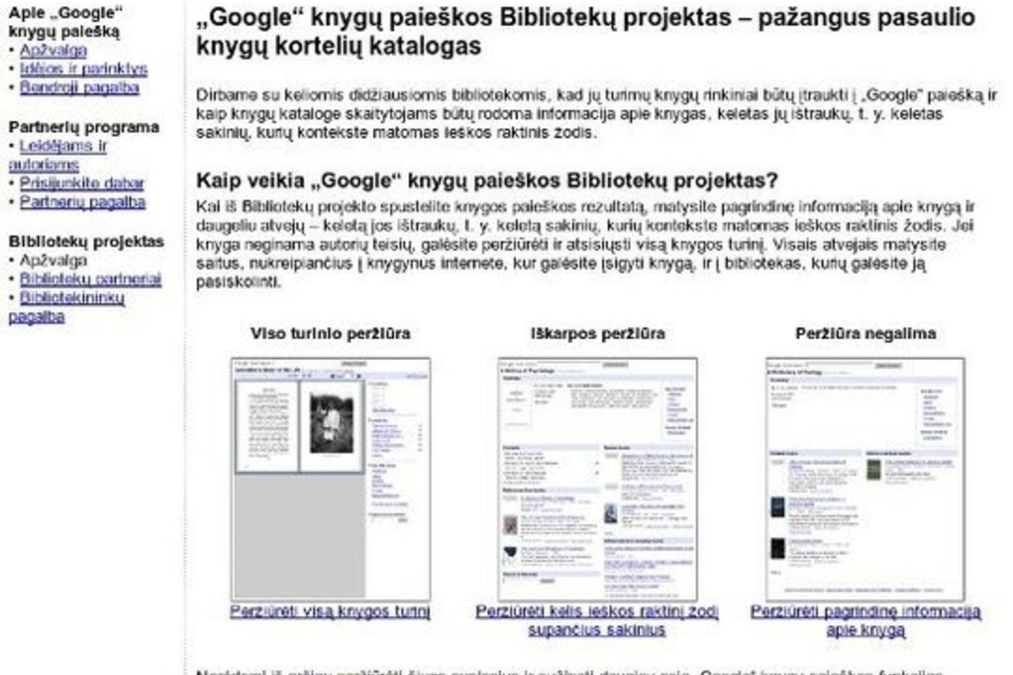 ES komisarė V. Reding pasidžiaugė, jog „Google“ yra viena iš tų privačių kompanijų, kurios vysto naujus verslo modelius, leidžiančius pateikti daugiau turinio nuolat augančiai interneto vartotojų rinkai.