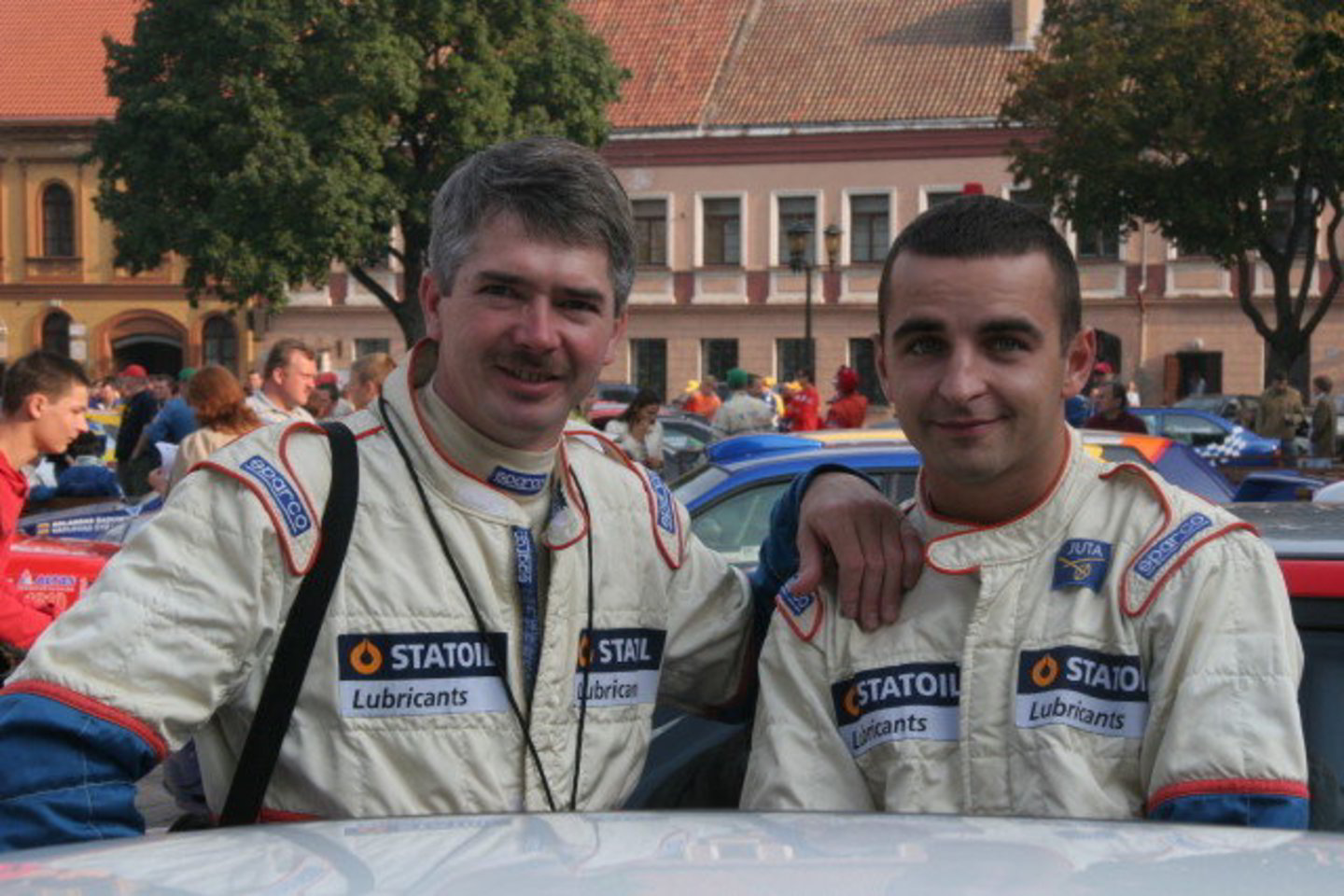 V.Švedas (dešinėje) su Ž.Sakalausku laimėjo ralį.