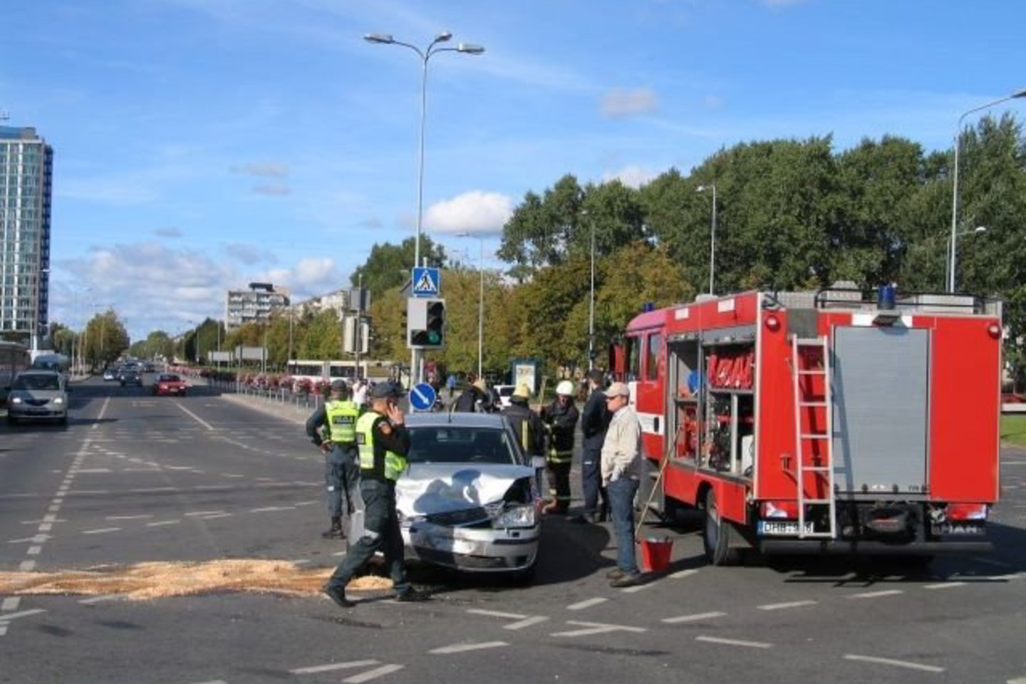 Avarija įvyko vienoje judriausių Klaipėdos vietoje – Taikos prospekto ir Kauno gatvės sankryžoje.