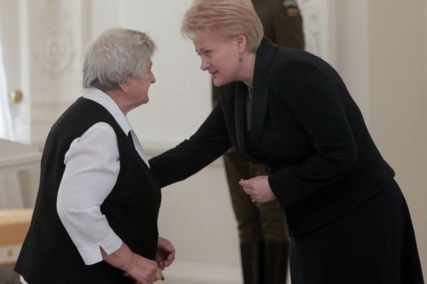 Prezidentė Dalia Grybauskaitė Žūvančiųjų gelbėjimo kryžiumi apdovanojo Melaniją Korolkovą.