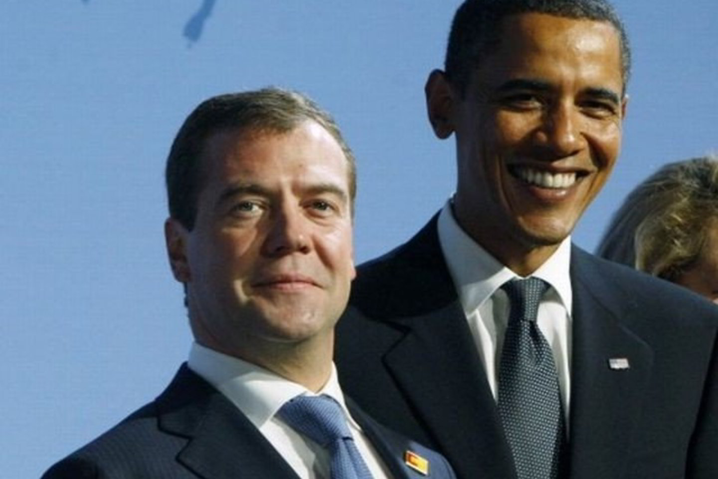 D.Medvedevas (kairėje) davė atsaką JAV prezidentui B.Obamai.
