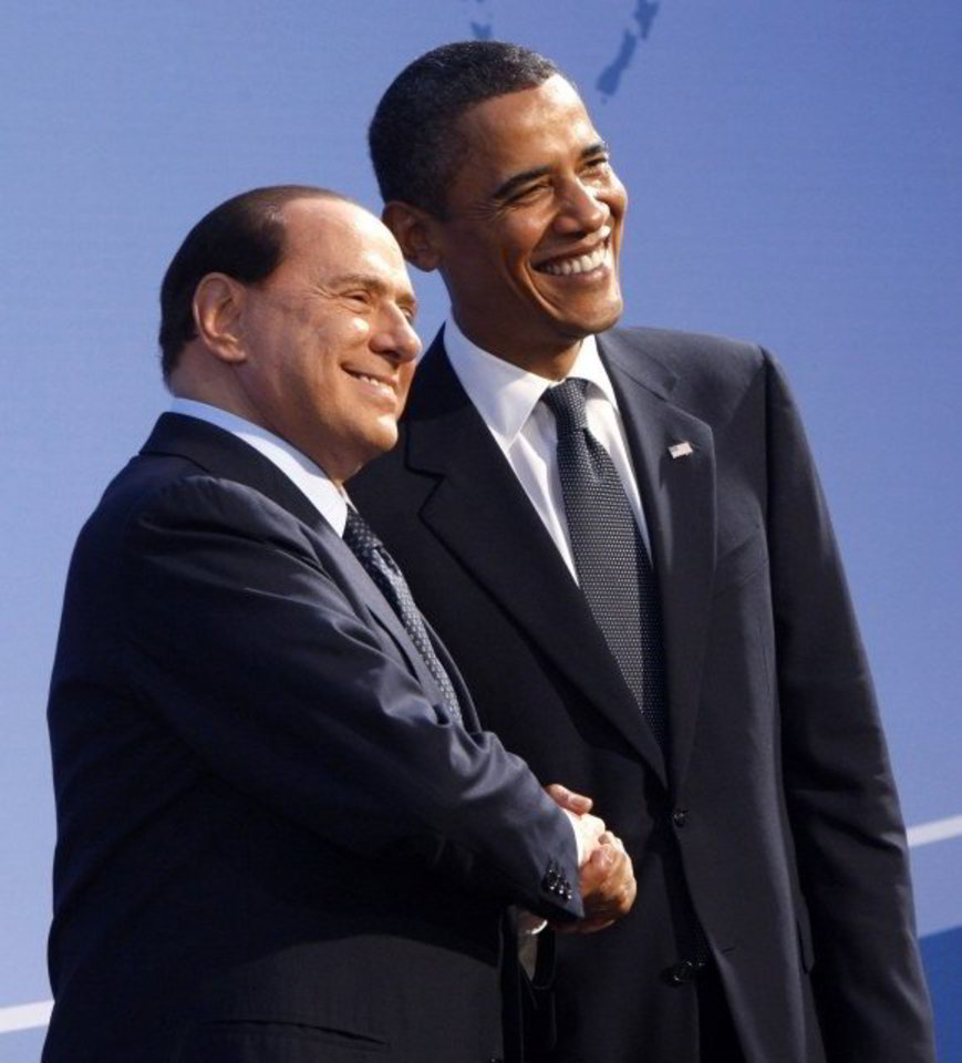 S.Berlusconi savo šalininkams Milane teigė, kad B.Obama yra geras žmogus, suprantantis ironiją.