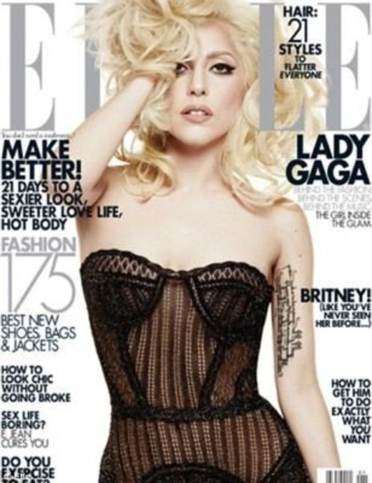 "Elle" žurnalui Lady GaGa nusifotografavo kaip supermodelis.