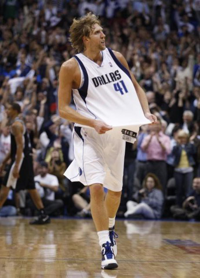 10 taškų per rungtynes - menkiausias D.Nowitzkio rezultatas šį sezoną. Tačiau pergalę iškovojo vokiečio komandos draugai.