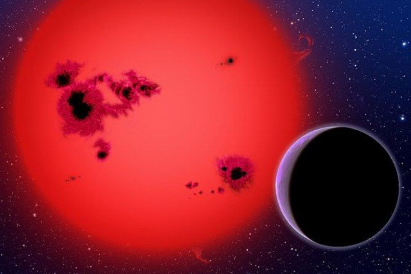 Taip menininkai įsivaizduoja atrastą naują planetą.