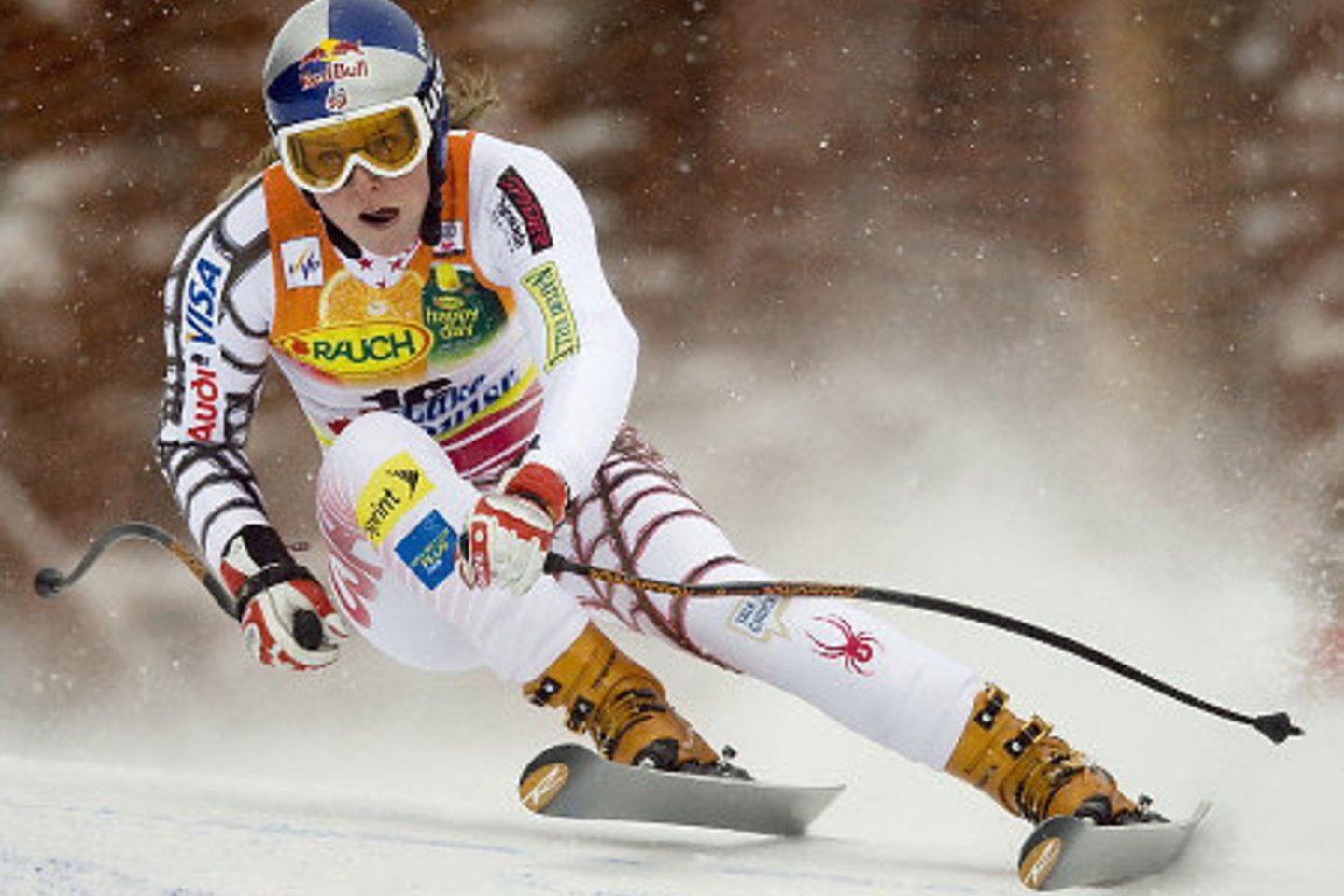 Kalnų slidininkės L.Vonn šalmo dizainą bus galima pamatyti tik per startus Vankuverio olimpiadoje