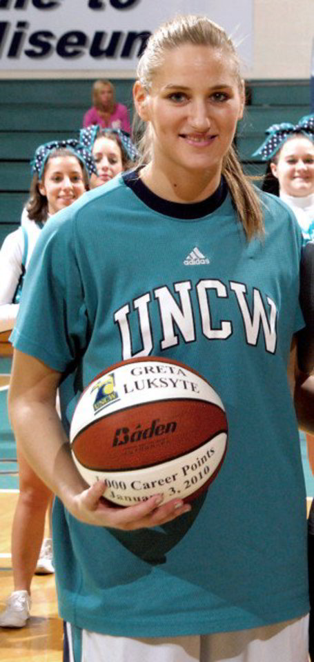G.Lukšytė yra viena UNCW komandos lyderių.