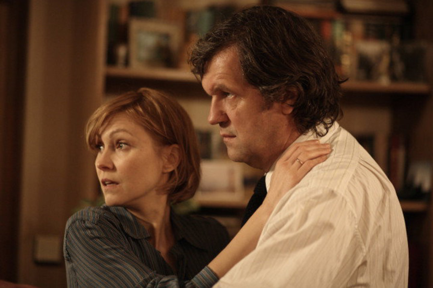 Filme „L'Affaire Farewell“ įsimylėjėliai vaidina kartu.
