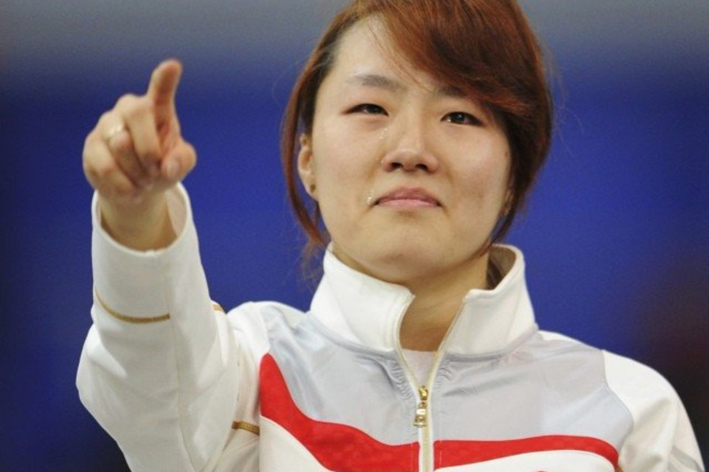 Lee Sang-Hwa distanciją du kartus įveikė per 1 min. 16,09 sek.