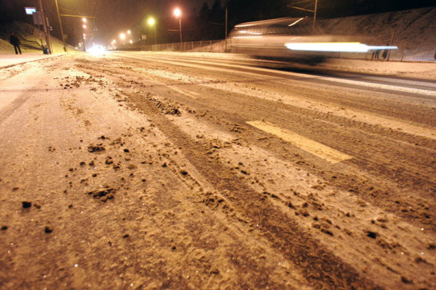 Eismo sąlygos nėra pačios geriausios.