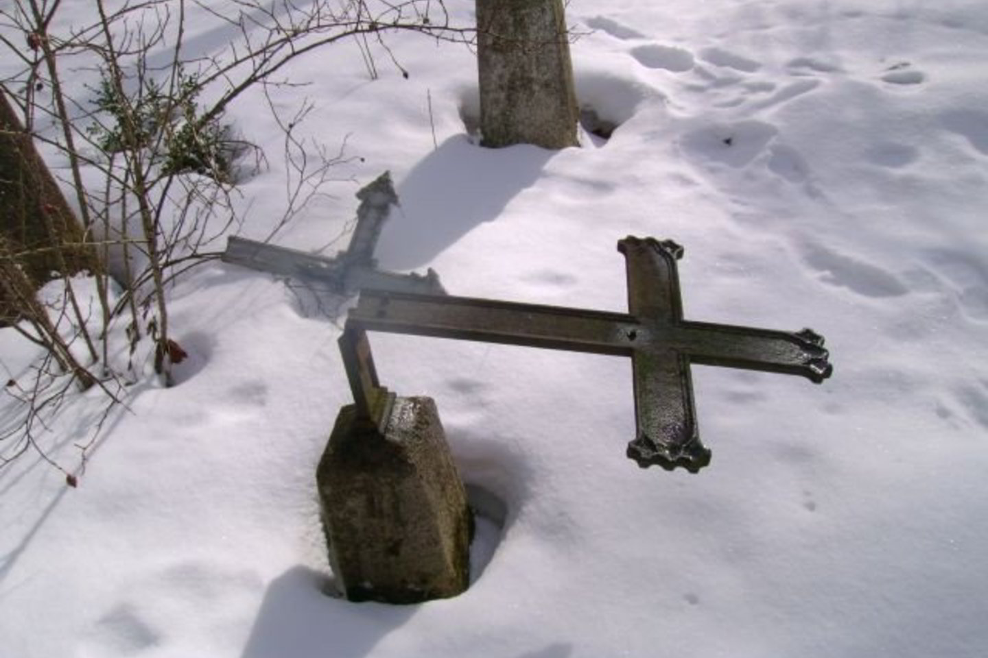 Įtariamieji vandalai sulaikyti.