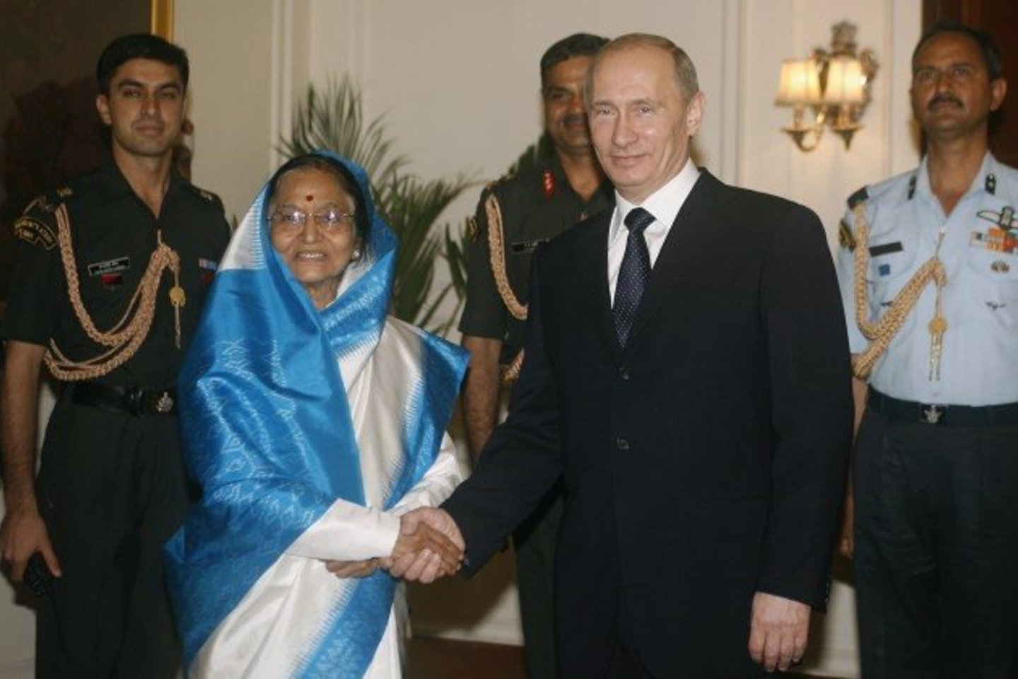 V.Putinas susitiko su Indijos prezidente Pratibha Patil.