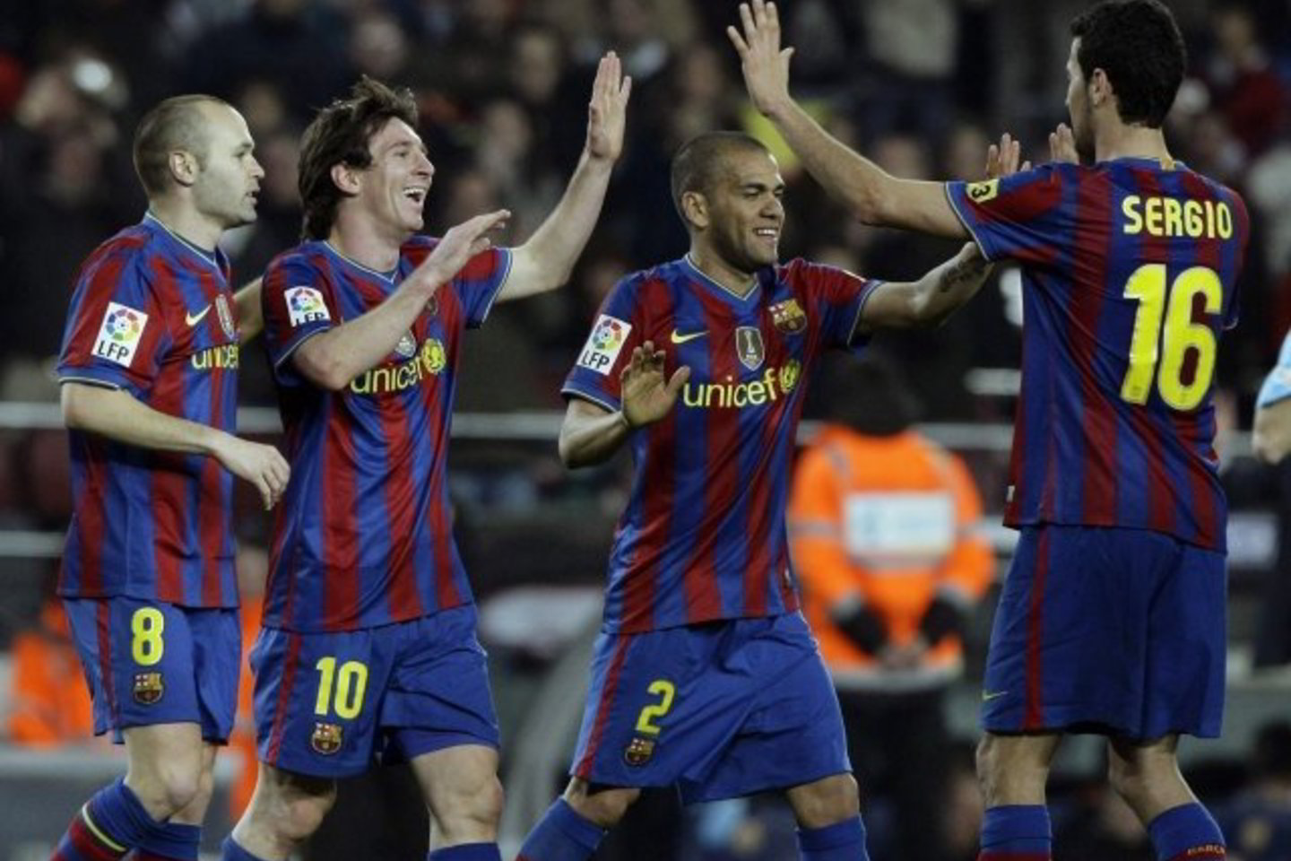 „Barcelona“ futbolininkai sutriuškino „Valencia“ ekipą.