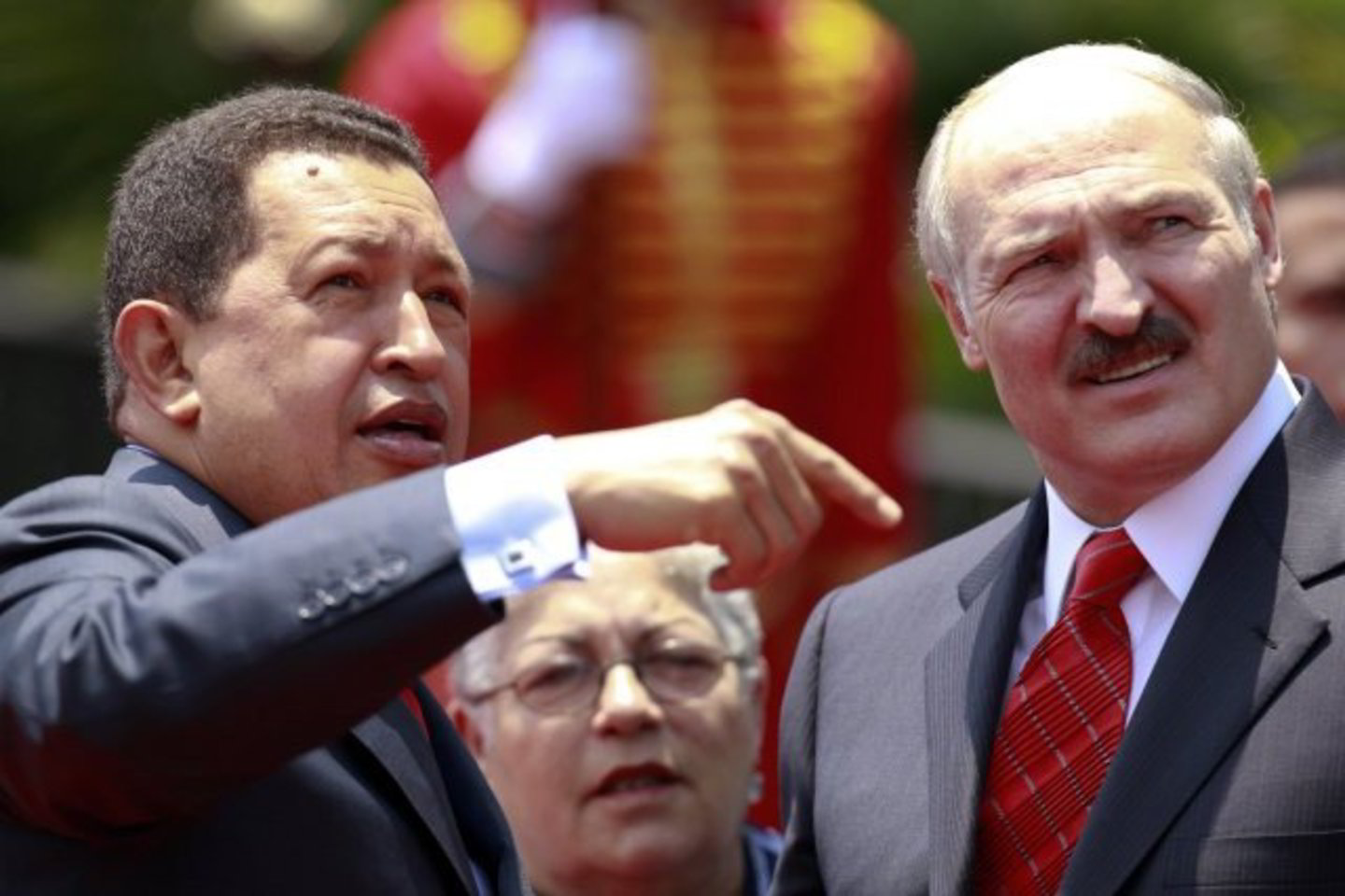 H.Chavezas (kairėje) ir A.Lukašenka rado bendrą kalbą.
