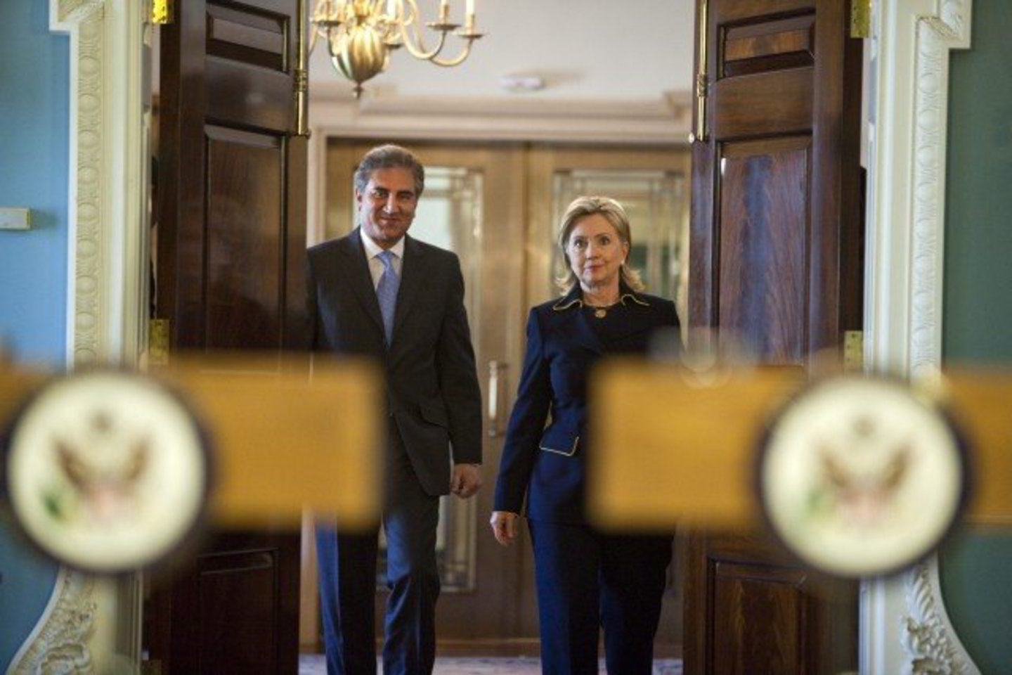 H.Clinton susitiko su Pakistano užsienio reikalų ministru Sh.M.Qureshi.