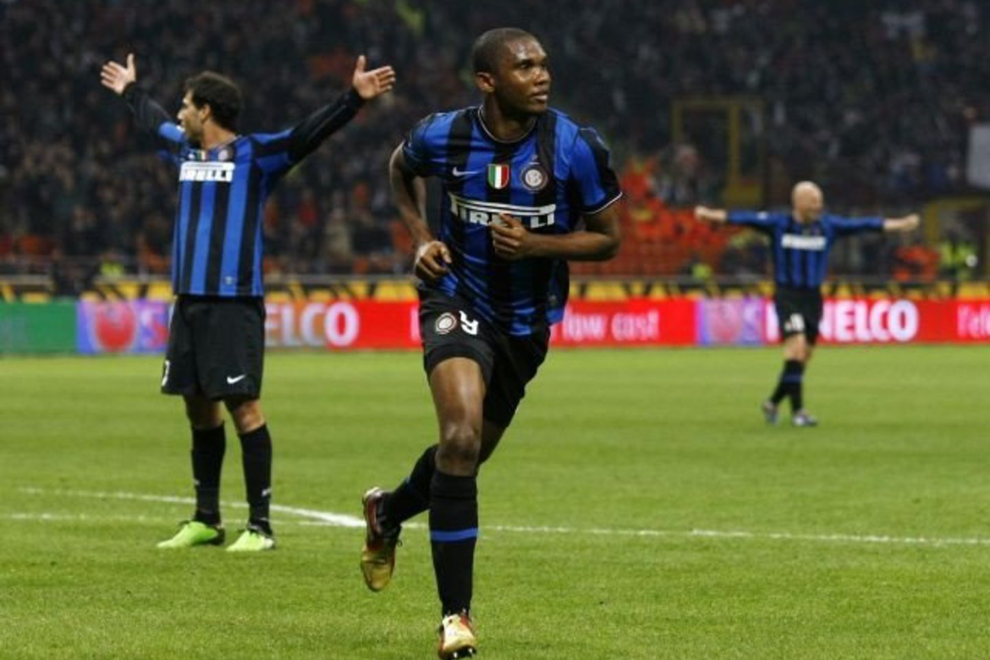 "Inter" komandai S.Eto'o pelnė du įvarčius.