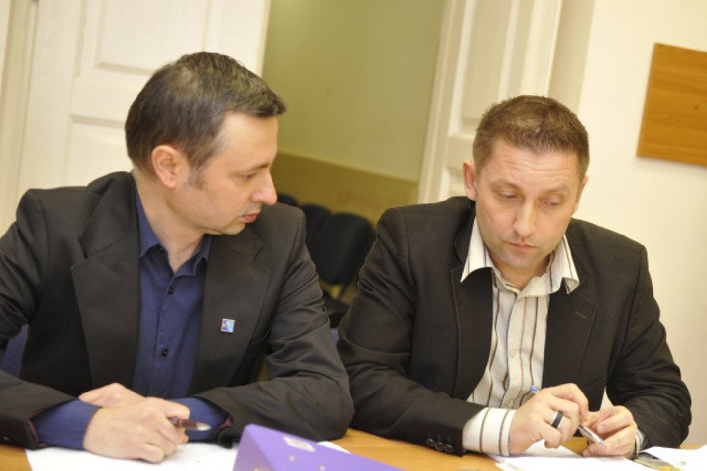 LGL pirmininkas V.Simonko (dešinėje) teigė norintis, kad Lietuvoje būtų teisingumas.