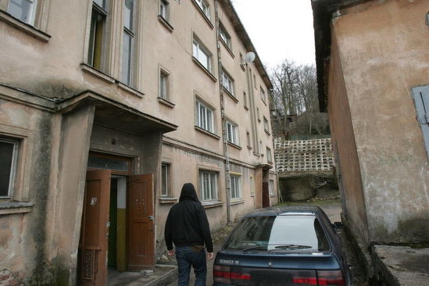 Jaunuolio teigimu, vagys į automobilį įsėdo jam besišlapinant.