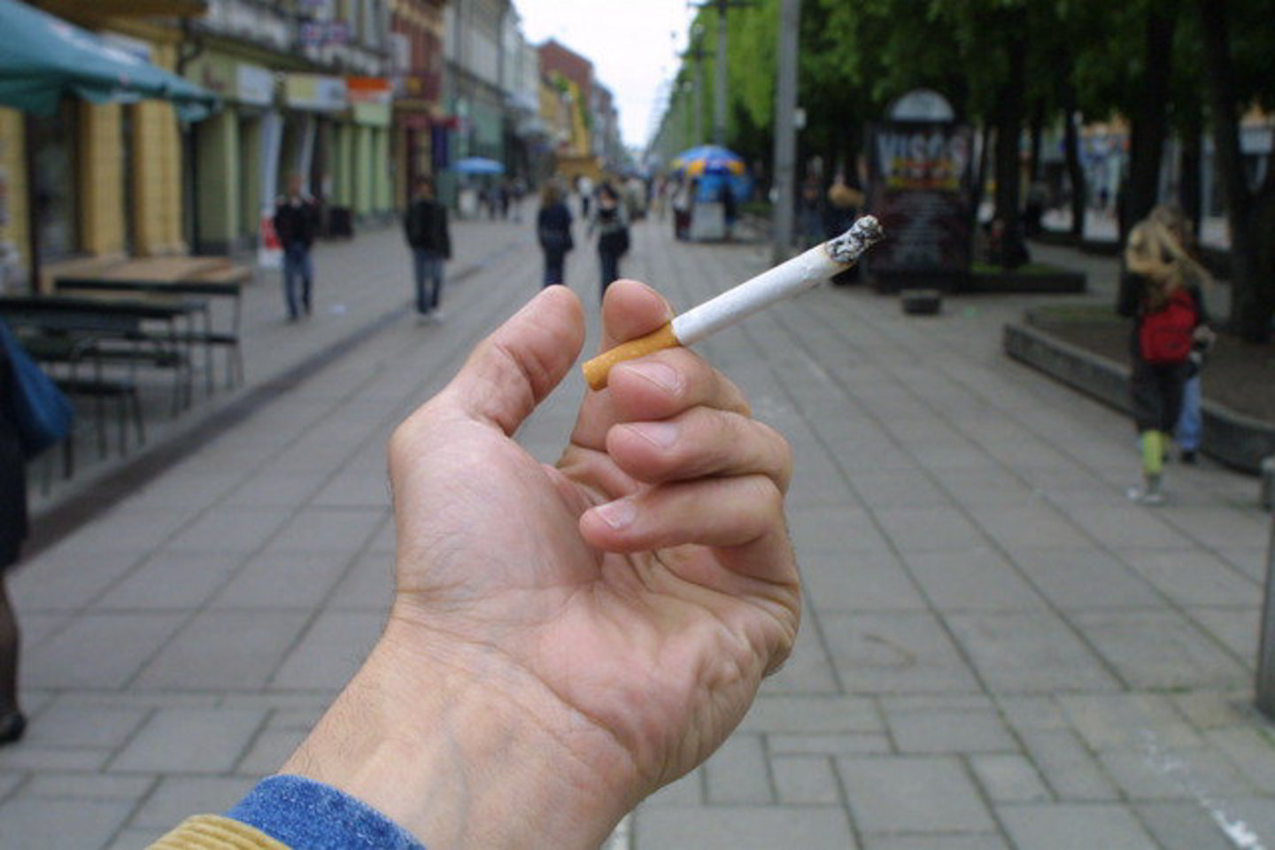 Kauno Laisvės alėjoje norima uždrausti rūkyti..