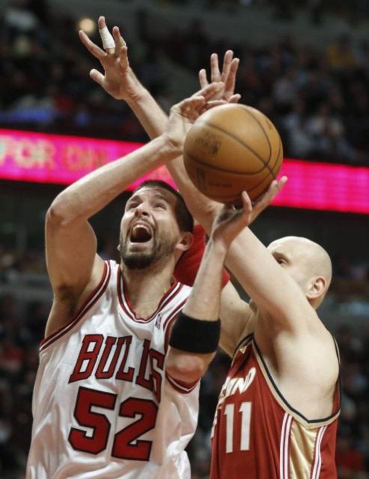 Ž.Ilgauskui buvo sunku kovoti su „Bulls“ aukštaūgiais.