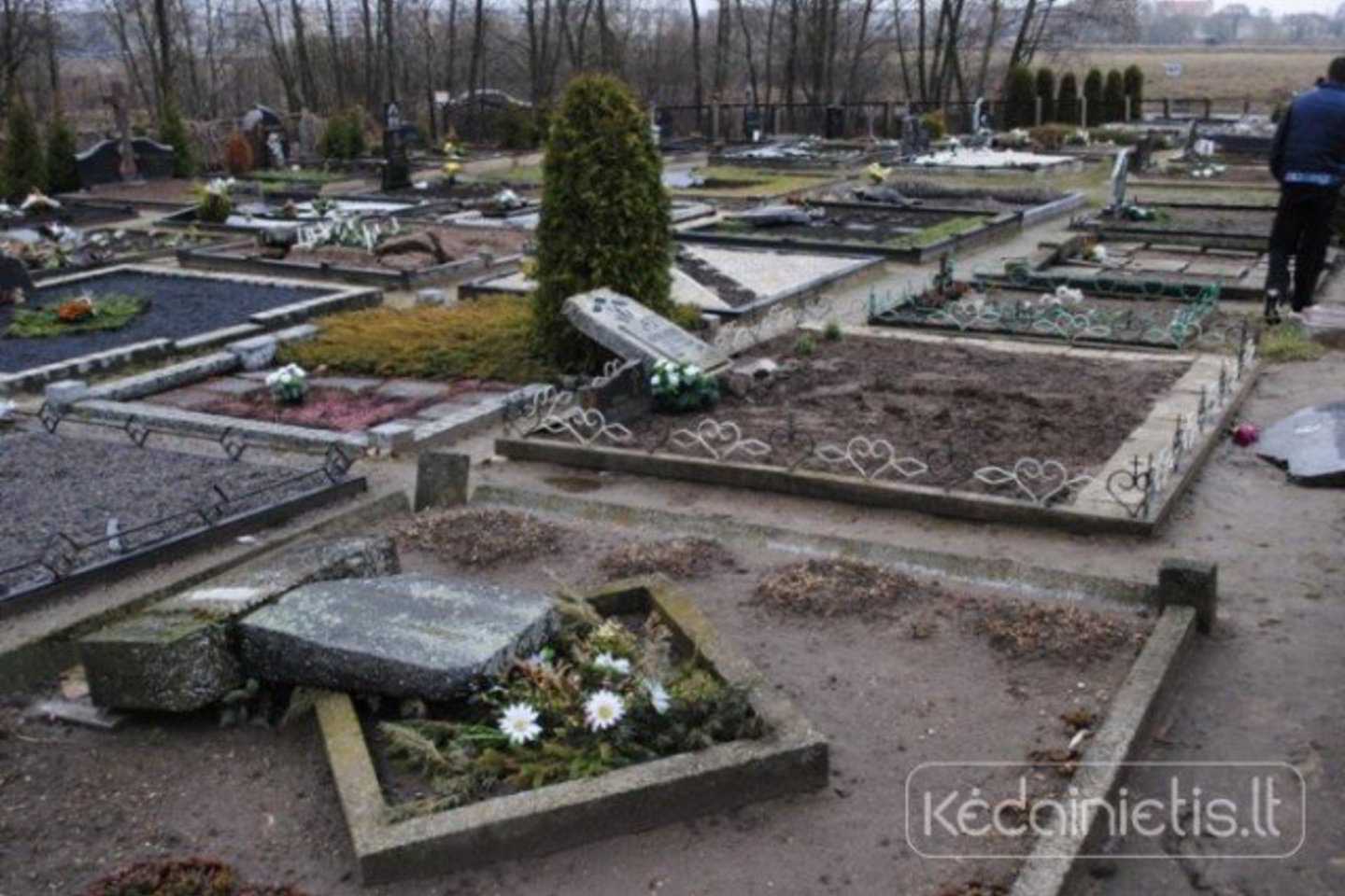 Kėdainių rajone sulaikyti per 200 antkapių išvartę vandalai.