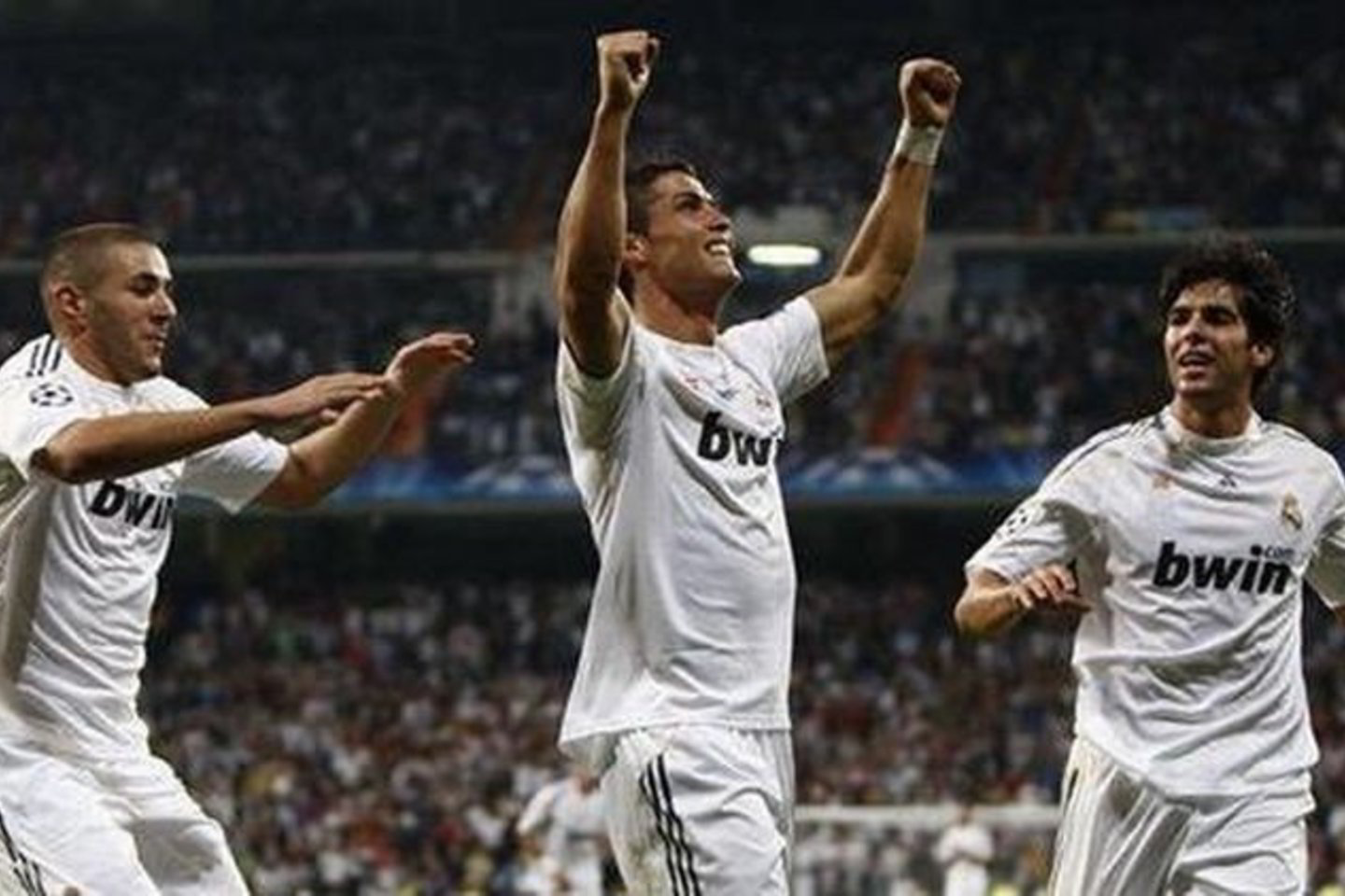 Trys "Real" žvaigdžės - K.Benzema (kairėje), C.Ronaldo (centre) ir Kaka - nepateisino lūkesčių.