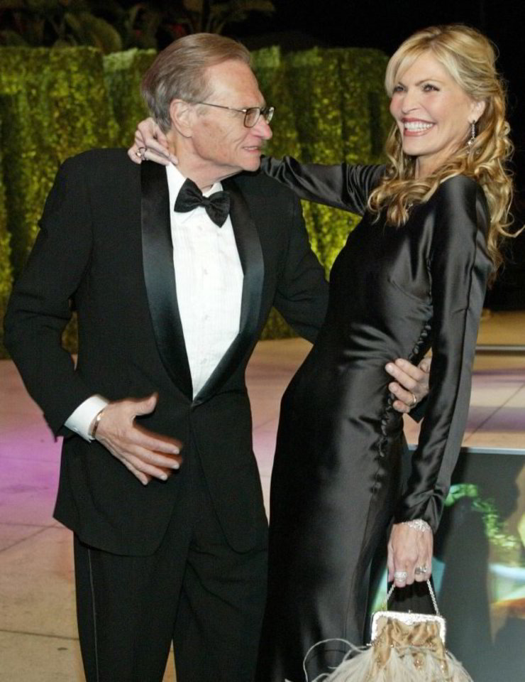 Larry Kingas su žmona Shawn Southwick.