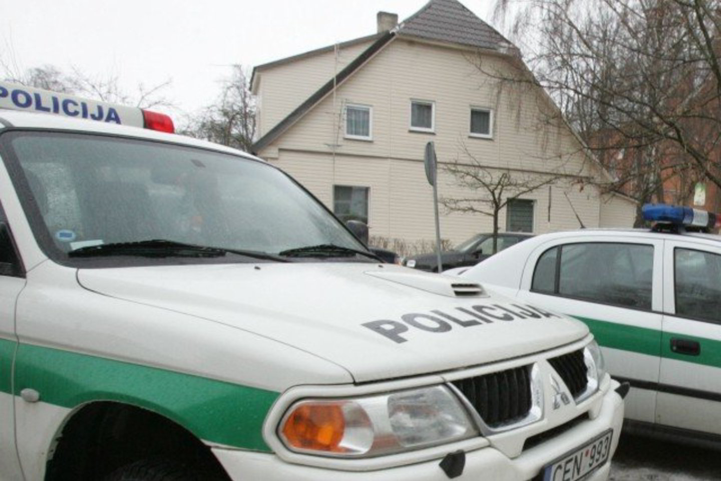 Policijos pareigūnai tiria nusikaltimų aplinkybes.