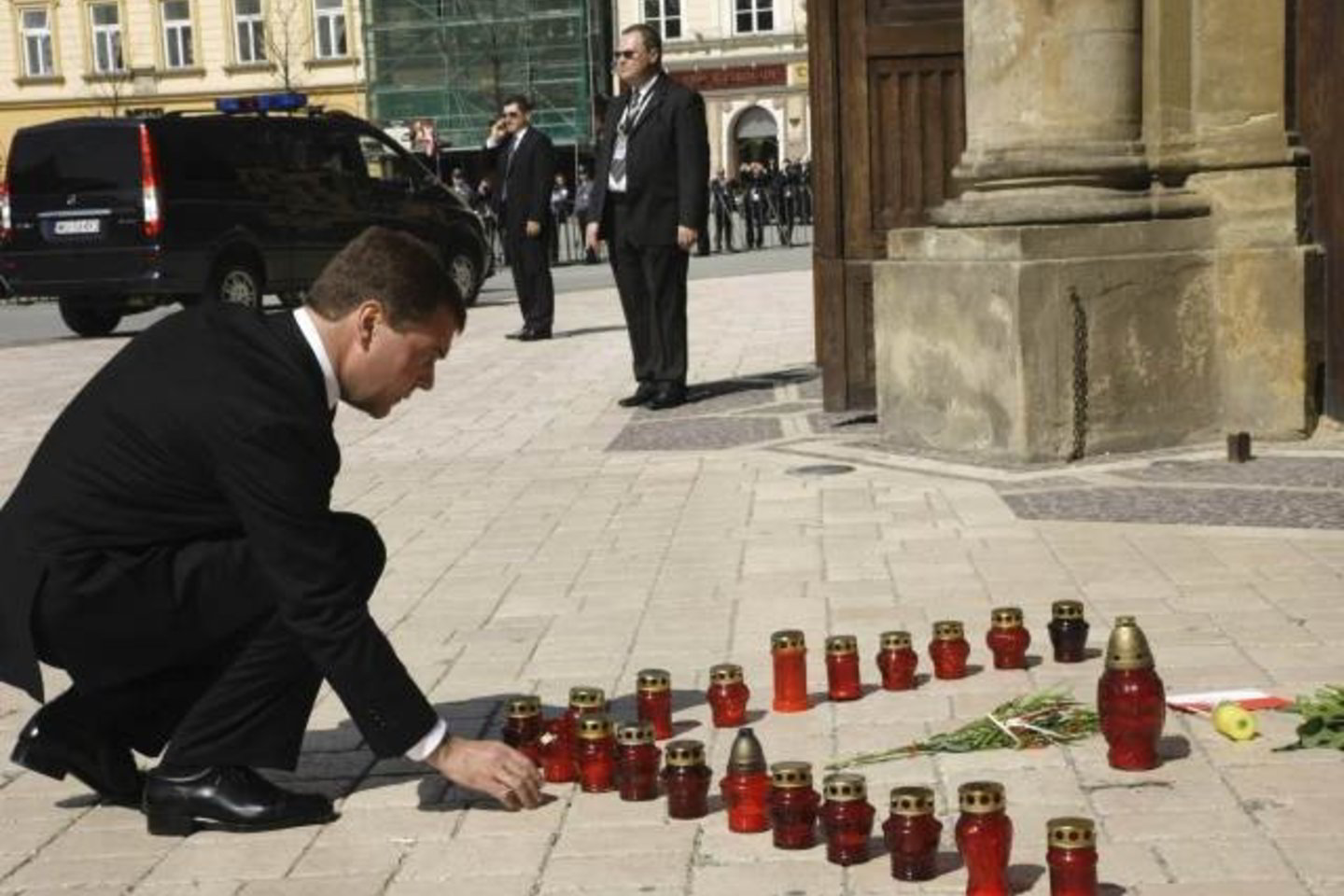 D.Medvedevas dalyvavo Lenkijos prezidento laidotuvėse.