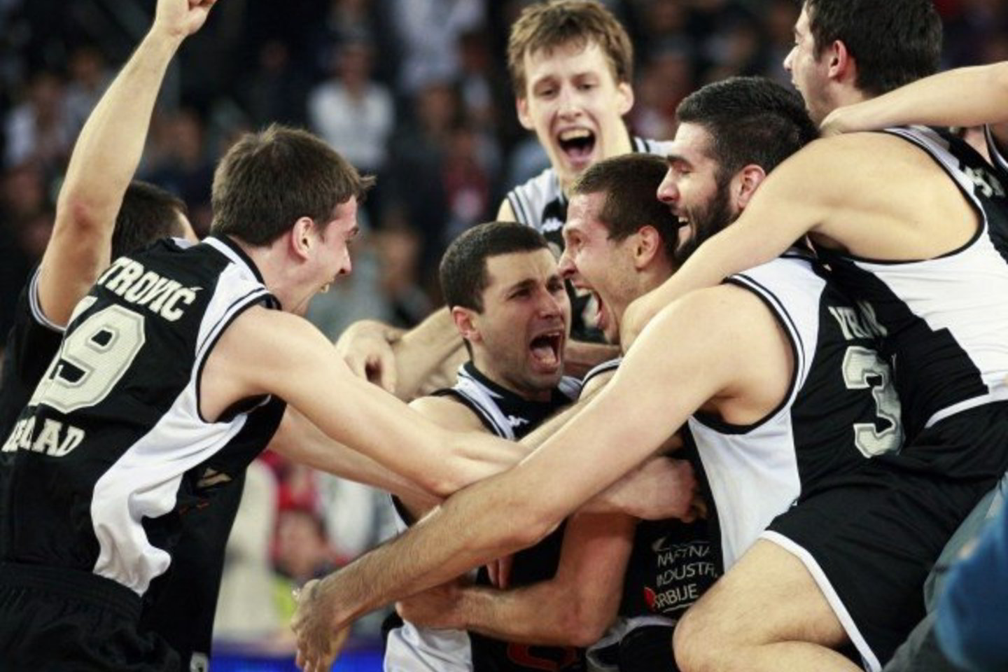 „Partizan“ žaidėjų triumfas.